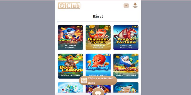 Cá cược bắn cá đổi thưởng hấp dẫn cuốn hút cùng 66Club