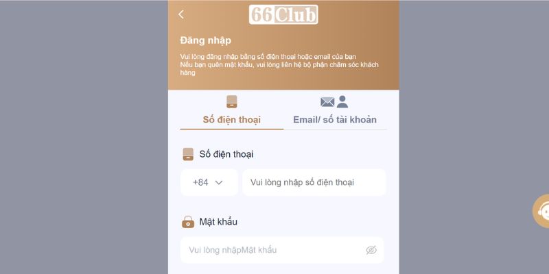 Thao tác trải nghiệm cơ bản nhất tại thương hiệu 66Club